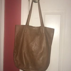 Frye unlined leather tote,